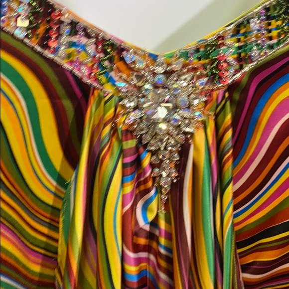 Tony Bowls Paris Flowing Floor Length Size 4 - Picture 9 of 14